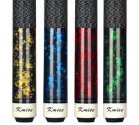 Kmise Pool Cue Stick Set of 4 - Canadian Maple Professional Pool Cues, New Upgraded Irish Linen Wire Grip, 18-21oz, 4 Colors Optional, Pool Sticks for Adults, Durable, Suitable for Bar Table Sports
