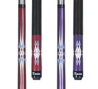 Kmise Pool Stick Set - 58" Pool Cue Stick, Canadian Maple Professional Billiards Pool Cue, Pool Sticks for Adults, 19 20oz Red, Orange, Pool Stick for Bar House Pool Table Sports