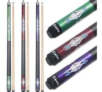 Kmise Pool Stick Set - 58" Pool Cue Stick, Canadian Maple Professional Billiards Pool Cue, Pool Sticks for Adults, 18 19 20oz Green, Red, Purple, Pool Stick for Bar House Pool Table Sports