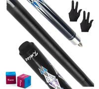 Kmise Pool Stick Set of 5, 58" 20oz Pool Cue Stick, Canadian Maple Billiard Pool Cue Stick, Professional Pool Cue for Bar House Pool Table Sports,Black.