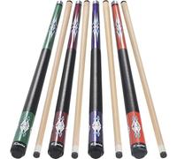 Kmise Pool Stick Set of 5-58" Pool Cue Stick, Canadian Maple Professional Billiards Pool Cue, Pool Sticks for Adults, 18~21oz (4 Sets (Green, Red, Purple, Orange), 18 19 20 21 oz)