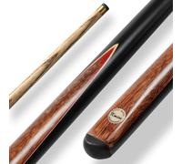 Kmise Professional 2-Piece Snooker Cue, 58”, 19oz, Handcrafted Ash Wood Billiard Pool Cue Stick with Carry Bag, 9.2mm Leather Tip, Butt with Geometric Wood Points, Pro Taper for Men or Women