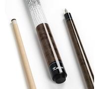 Kmise Professional Low-Deflection Pool Cue Stick, 58'' Canadian Hard Maple Wood Billiard Cue, 13mm Leather Tip, 3D Anti-Slip Grip, Precision Control for Adults/Beginners/Pros, Brown