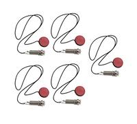 Kmise Single Head Passive Ukulele Pickup with Endpin Jack for Ukelele Uke Parts Chrome Pack of 5