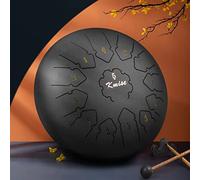 Kmise Steel Tongue Drum-12 Inch 13 Notes-Handpan Drum Kit- Percussion Instrument Gifts with Drum Mallets Carry Bag Music Book for Adult Beginners for Meditation Entertainment Musical Education