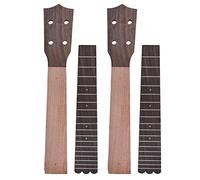 Kmise Ukulele Neck Fingerboard Fretboard for Concert 23 Inch Ukelele Uke Parts Okoume Rosewood Set of 2