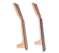 Kmise Ukulele Neck Fretboard Fingerboard for Soprano 21 Inch Uke Martin Style Rosewood Maple 2 Set