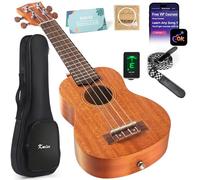 Kmise Ukulele Ukelele Kit for Beginner (21‘’ Soprano, Left-handed)