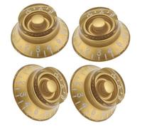 Kmise Vintage Top Hat Bell Speed Control Knobs for Gibson Les Paul Electric Guitar Replacement Gold Pack of 4