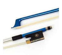 Kmise Violin Bow 1/2 Blue Carbon Fiber Violin Bows with Mongolian Horse Hair Abalone Shell Inlay Frog