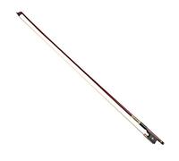 Kmise Violin Bow 4/4 Fiddle Pernambuco Round Stick Ebony Frog Horse Hair with Metal Heelplate for Beginner Practice