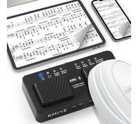 Kmise Wireless Page Turner Pedal, Small Silent Ipad Foot Pedal Page Turner for Android | iOS | Windows, 48 Hours Long Battery Endurance Cordless Page Turner Pedal for Flip Pages from music Softwares.