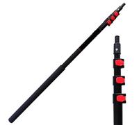 KMIXWIDQ 12/15/20ft Aluminum Telescopic Pole Heavy Duty Extension Long Handle High Reach Extendable Painting Roller/Cleaning(20ft pole)