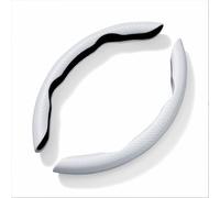 KMJGQWSC 2Pcs Car Steering Wheel Covers for Buick Park Avenue 2007-2012,Carbon Fiber Segmented Steering Non Slip Wheel Protection Auto Interior Accessories,White