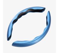KMJGQWSC 2Pcs Car Steering Wheel Covers for Dodge Charger LD 2005-2011,Carbon Fiber Segmented Steering Non Slip Wheel Protection Auto Interior Accessories,Blue