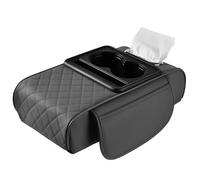 KMJGQWSC Car Armrest Storage Box for Renault Twingo III Life Zen Intens Vibes 2014-2025,Consoles Cushion Car Armrest Pad With Cup Holder,A-Grey
