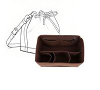 KMKaiMao Purse Organizer for Noe,Petit Noe,Noe BB Organizer Insert,Cargo Noe Organizer Insert (Brown Style A, Petit Noe)