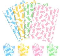 KMLGY 20 Sheets Pastel Bunny Pattern Tissue Paper, 14'' x 20'' Colorful Rabbit Patterns Gift Wrapping Tissue Bunny Art Tissue Paper for Spring Easter Birthday Party Gift Bags