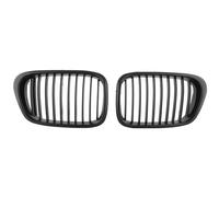 KMLONG 2 Pcs Style Car Front Wide Grille Grill Fit For E39 M5 Series 1997 1998 1999 2000 2001 2002 2003 520i 525 530 vehicle front bumper grille cover(Bright Black)