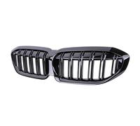 KMLONG 2 Slat Car Front Grille Racing Grill Fit For 3 Series G20 G21 328i 335i 340i 2019-2022 vehicle front bumper grille cover