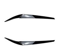 KMLONG 2pcs Headlight Eyelids Eyebrows Fit For BMW 5 Series G30 G31 G38 F90 M5 525I 530I 540I 2017-2021 Carbon/Black ABS Plastic Accessories automotive headlight brow(Gloss Black)
