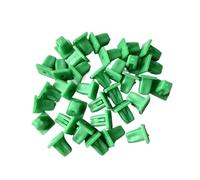 KMLONG 50Pcs Green Square Auto Fastener Fast Wire SEAT, Retainer Rivet Engine Cover Fender Car Door Trim Panel Clip Fit For Toyota, automobile Door Trim Panel cap clip