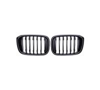 KMLONG ABS Auto Car Front Hood Grilles Bumper Grill Racing Grills Fit For X3 X4 G01 G02 G08 2018-2020 vehicle front bumper grille cover(Matte Black)