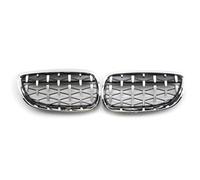KMLONG ABS Pair Car Front Hood Grille Diamond Style Meteor Fit For 3 Series E92 E93 Coupe 2006-2009 vehicle front bumper grille cover(Sliver)