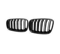 KMLONG Car Bumper Grille, Fit For, X5 X6 E70 E71 2008-2013 Auto Grill Gloss Black Racing Grills Front Grill Double Slat Grilles vehicle front bumper grille cover