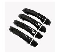 KMLONG Car Door Handles Cover Trim Fit for MG ZS 2017-2022 Chrome Styling Stickers Auto Accessories Outside Door Handle Trim Cover(Carbon 2 Buttons)