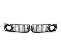 KMLONG Car Fog Light Lamp Grill Cover Honeycomb Hex Front Grille Grill Fit For A5 S-Line S5 B8 RS5 2008 2009 2010 2011 2012 vehicle front bumper grille cover(Black)