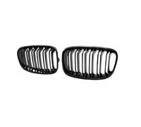 KMLONG Car Front Bumper Grille, Fit For, 1 Series F20 F21 2011-2014 Replacement Double Slat Black Grilles Racing Grills vehicle front bumper grille cover