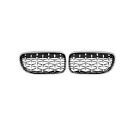 KMLONG Car Front Bumper Grille, Fit For, 3-Series E90 E91 2009-2012 Racing Grill Diamond Style Grills Replacement Parts vehicle front bumper grille cover(Silver)
