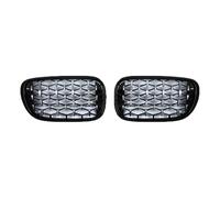 KMLONG Car Front Bumper Grille, Fit For, 7 Series G11 G12 730li 740li 2016-2019 Auto ABS Grilles Grill Parts Diamond Racing Grills vehicle front bumper grille cover(Black Silver)