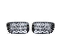 KMLONG Car Front Bumper Grille, Fit For, 7 Series G11 G12 730li 740li 2016-2019 Auto ABS Grilles Grill Parts Diamond Racing Grills vehicle front bumper grille cover(Silver)