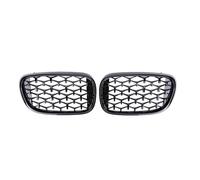 KMLONG Car Front Bumper Grille, Fit For, 7 Series G11 G12 730li 740li 2016-2019 Auto ABS Grilles Grill Parts Diamond Racing Grills vehicle front bumper grille cover(Black)