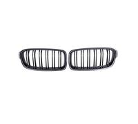 KMLONG Car Front Bumper Grille, Fit For, F30 F31 F35 3 Series 2013-2019 Racing Grill Carbon Fiber Style Auto Accessories Dual-Slat vehicle front bumper grille cover