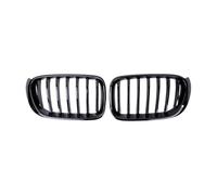 KMLONG Car Front Bumper Grille, Fit For, X3 F25 X4 F26 2014-2017 Glossy Black Single Slat Replacement Grills Racing Grill vehicle front bumper grille cover(Gloss Black)
