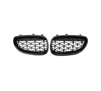 KMLONG Car Front Bumper Grille Racing Grill Fit For E60 E61 550i 535i 2004-2009 vehicle front bumper grille cover(Black Silver)