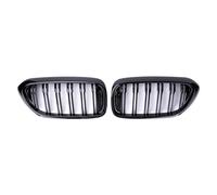 KMLONG Car Front Bumper Grilles, Fit For, 5 Series G30 G38 525I 530I 540I 550I 2018-2020 Double Slat Grille Gloss Black Grill vehicle front bumper grille cover