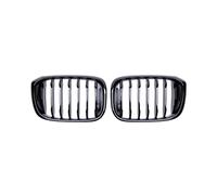 KMLONG Car Front Bumper Grilles, Fit For, X3 X4 G01 G02 G08 2018-2020 Grille Bumper Grill Racing Grills ABS Auto Grille Hood vehicle front bumper grille cover(Gloss Black)