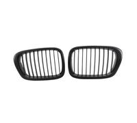 KMLONG Car Front Grill, Fit For, E39 5 Series 1999-2003 Single Line Auto ABS Grilles Bumper Hood Grille Racing Grills vehicle front bumper grille cover(Matte Black)