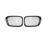 KMLONG Car Front Grill, Fit For, E39 5 Series 1999-2003 Single Line Auto ABS Grilles Bumper Hood Grille Racing Grills vehicle front bumper grille cover(Gloss Black)
