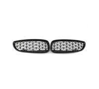KMLONG Car Front Grille, Fit For, E89 Z4 2009-2016 Chrome Diamond Meteor Style Mesh Grill vehicle front bumper grille cover(Black)