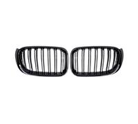 KMLONG Car Front Grille, Fit For X3, F25 X4 F26 2014-2017 Dual Slat Grilles ABS Accessories Grills Racing Grill vehicle front bumper grille cover(Gloss Black)