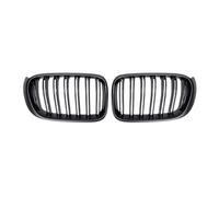 KMLONG Car Front Grille, Fit For X3, F25 X4 F26 2014-2017 Dual Slat Grilles ABS Accessories Grills Racing Grill vehicle front bumper grille cover(Matte Black)