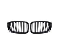 KMLONG Car Front Grille, Fit For X3, F25 X4 F26 2014-2017 Grills Racing Grill Gloss Black Dual Slat Grilles ABS Grille Accessories vehicle front bumper grille cover