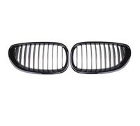 KMLONG Car Front Grille Racing Grill Single Slat Grille Fit For 5-Series E60 E61 M5 520I 535I 550I 2004-2009 vehicle front bumper grille cover(Gloss Black)