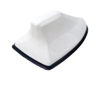 KMLONG Car Radio Aerials Fit For Hyundai, I30 Waterproof Shark Fin Antenna Special Auto Carbon Fiber Stronger Signal Piano Paint vehicle shark fin antennas cap(White Black)