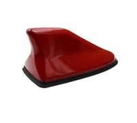 KMLONG Car Radio Aerials Fit For Toyota, Rav4 Waterproof Shark Fin Antenna Special Auto Carbon Fiber Stronger Signal Piano Paint vehicle shark fin antennas cap(Red Black)